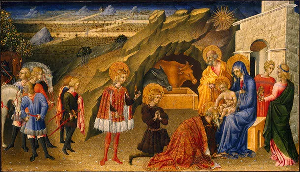 L'Adoration des Mages - Giovanni di Paolo image 1 copie peinte à la main à l’huile