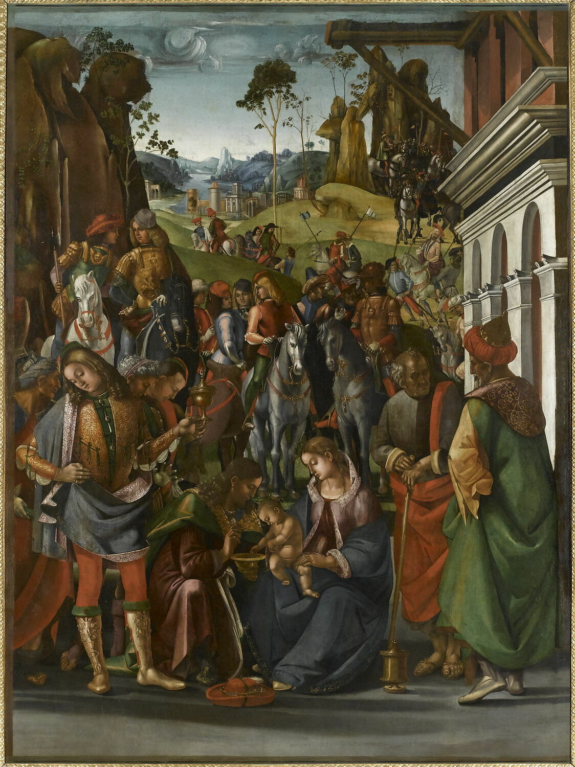 L'Adoration des Mages - Luca Signorelli image 1 copie peinte à la main à l’huile