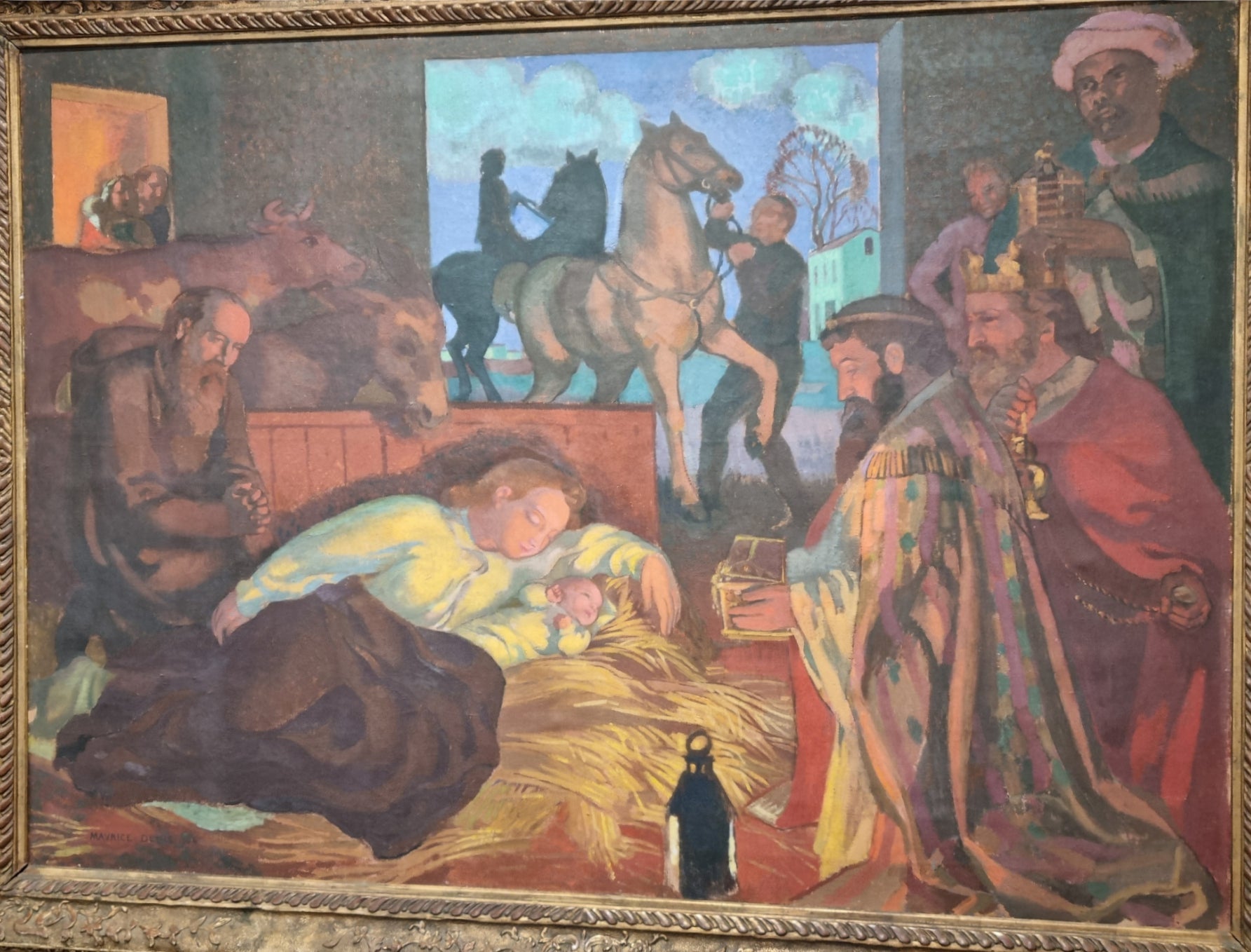 L'Adoration des Mages - Maurice Denis image 1 copie de tableau peinte à la main