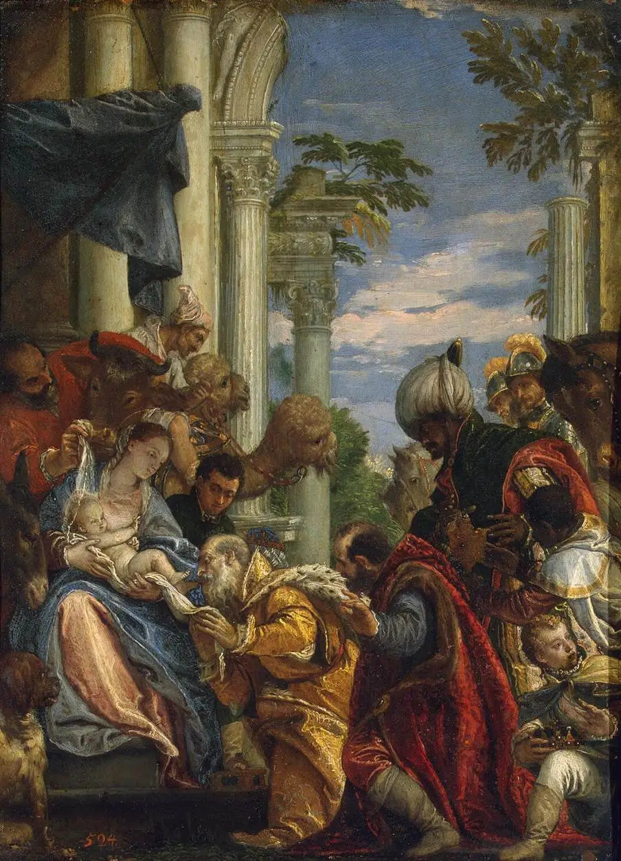 L'Adoration des mages - Paul Véronèse image 1 copie peinte à la main à l’huile