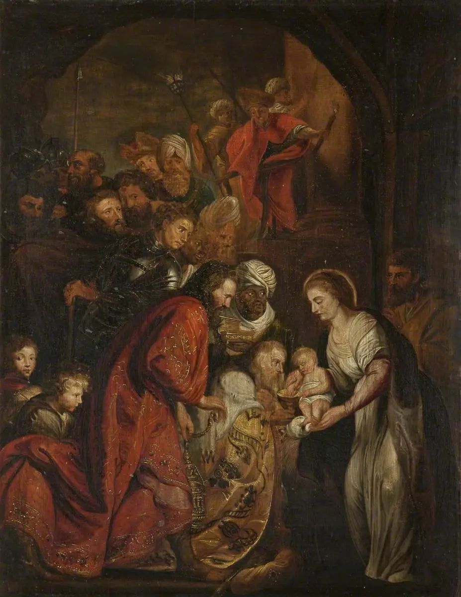 L'Adoration des Mages - Peter Paul Rubens image 1 copie peinte à la main à l’huile