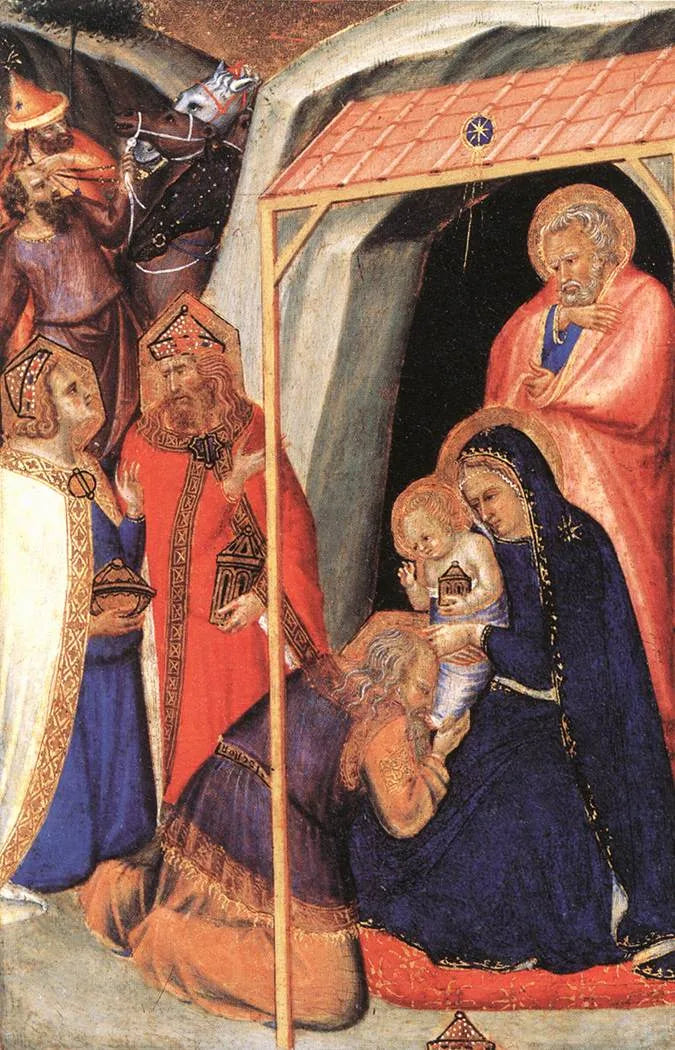 L'Adoration des mages - Pietro Lorenzetti image 1 reproduction de peinture à l’huile
