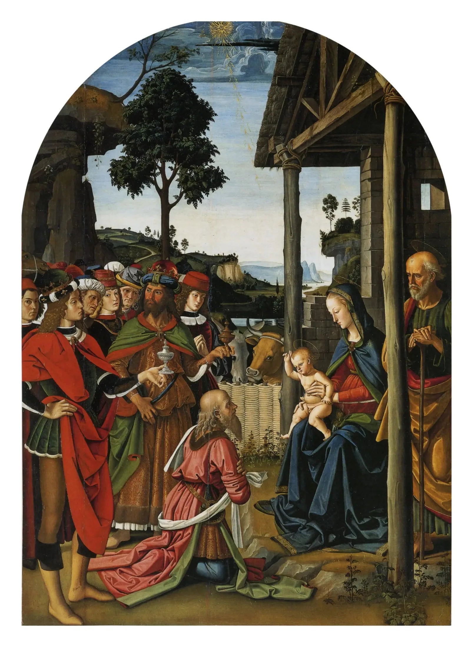 L'Adoration des mages - Pietro Perugino image 1 tableau peint à l’huile sur toile