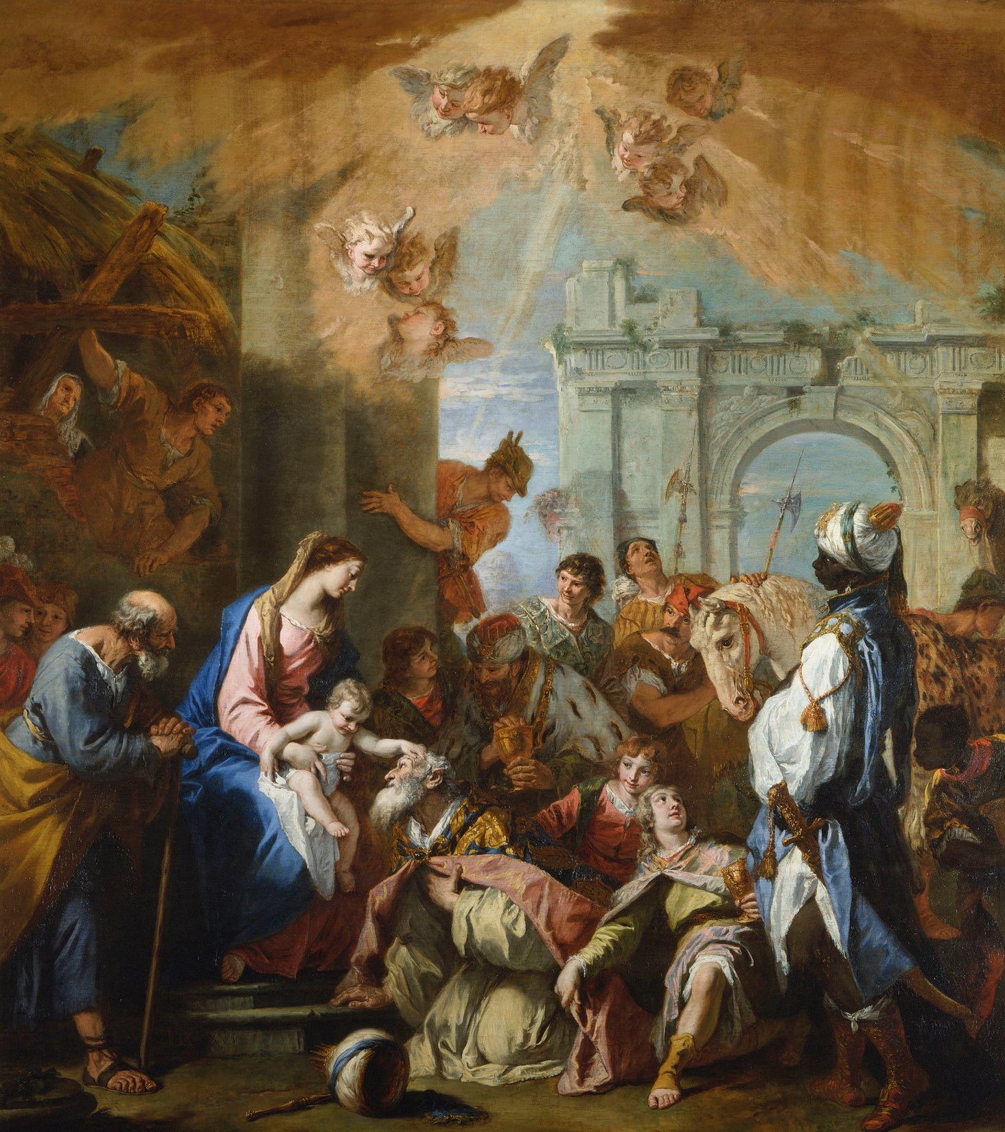 L'Adoration des mages - Sebastiano Ricci image 1 reproduction artisanale de tableau