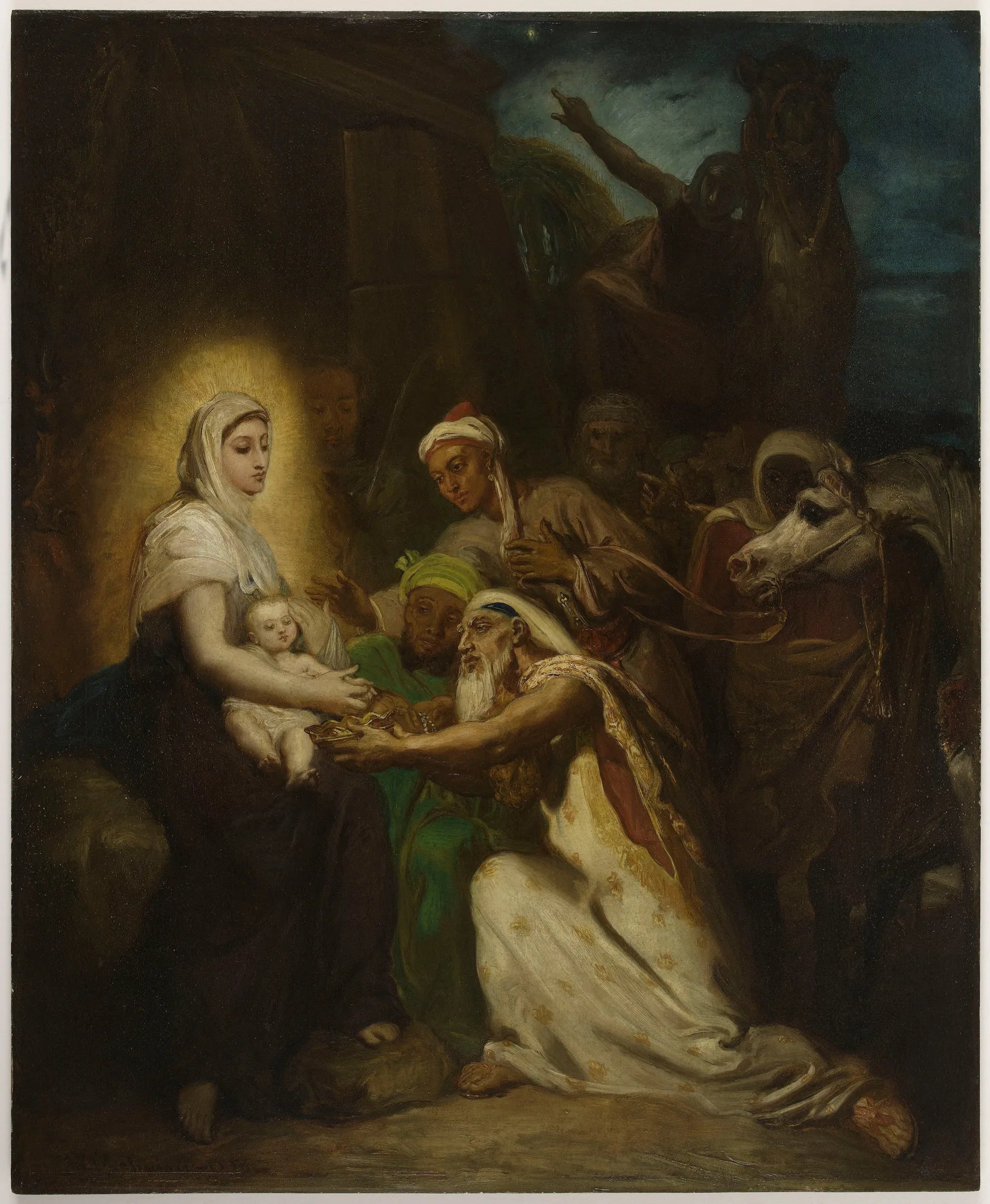 L'Adoration des Mages - Théodore Chassériau image 1 copie de tableau peinte à la main