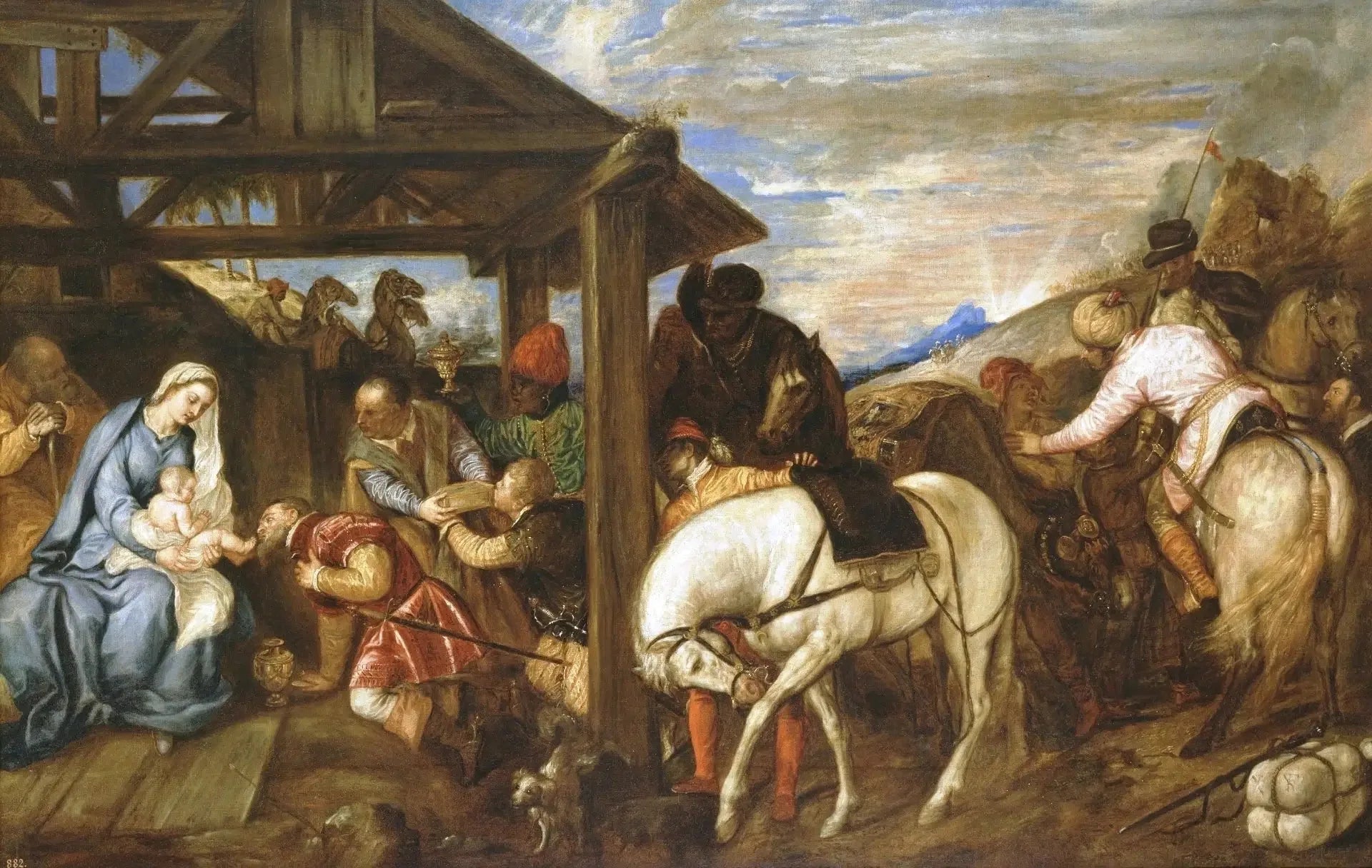 L'Adoration des Mages - Titian image 1 reproduction d’œuvre d’art à l’huile