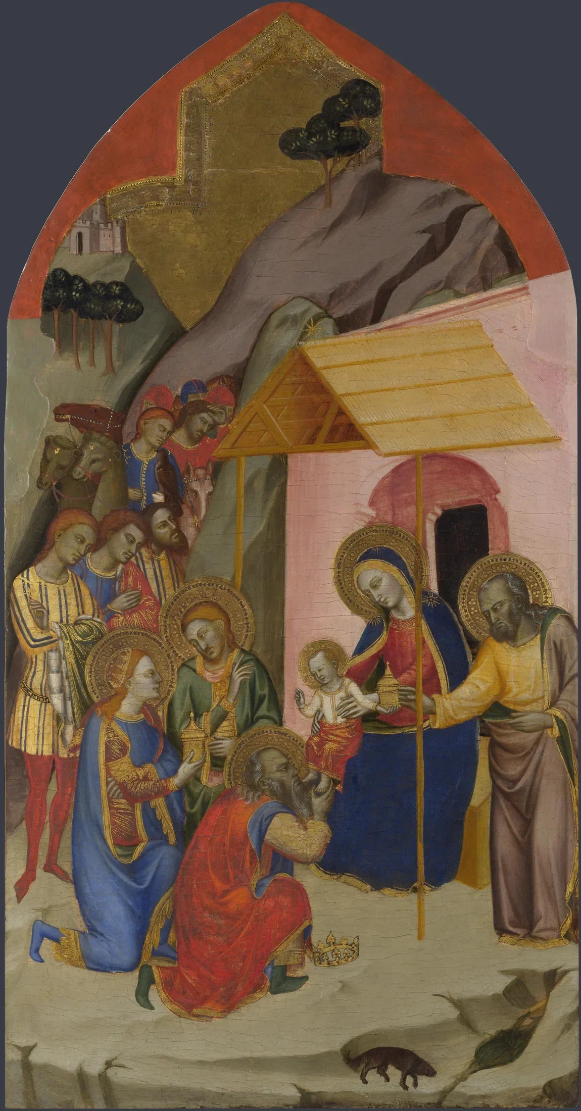 L'Adoration des Rois - Jacopo di Cione image 1 reproduction de peinture à l’huile