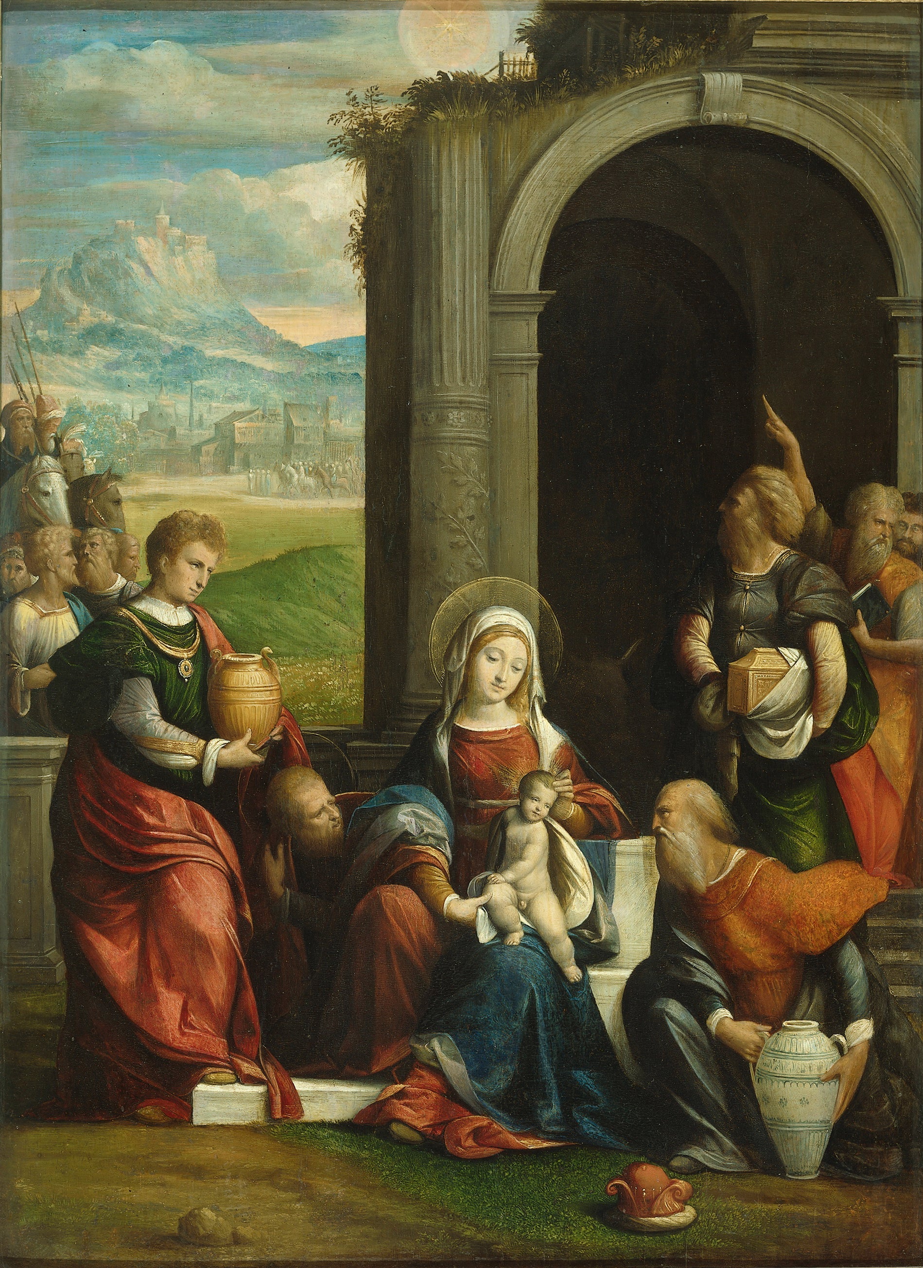 L'Adoration des Rois mages - Benvenuto Tisi image 1 tableau peint à l’huile sur toile