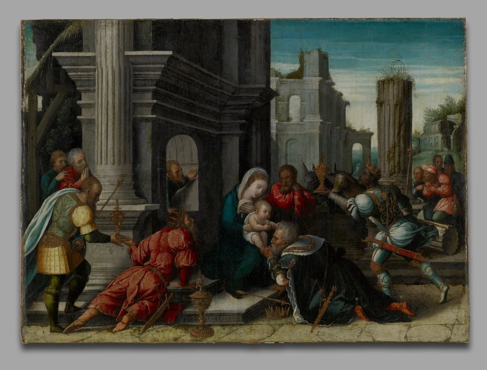 L'Adoration des Rois mages - Bernard van Orley image 1 copie de tableau peinte à la main