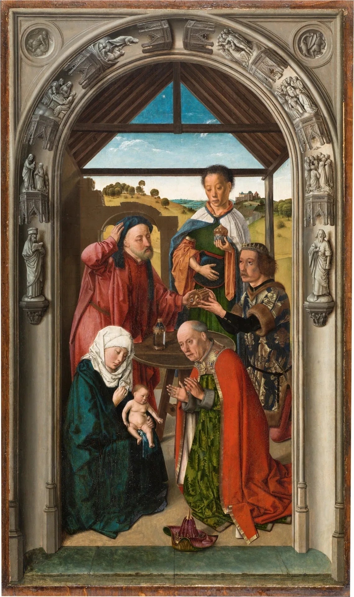 L'Adoration des Rois mages - Dirk Bouts image 1 copie de tableau peinte à la main