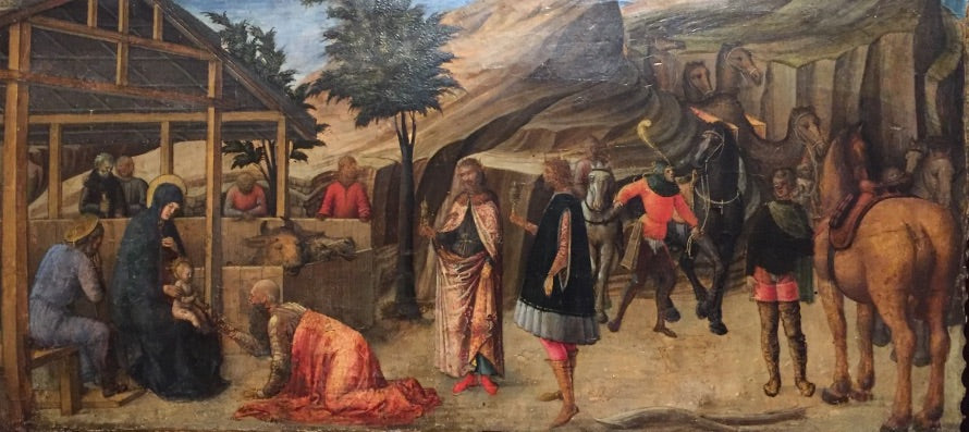 L'Adoration des Rois mages - Iacopo Bellini image 1 reproduction de peinture à l’huile