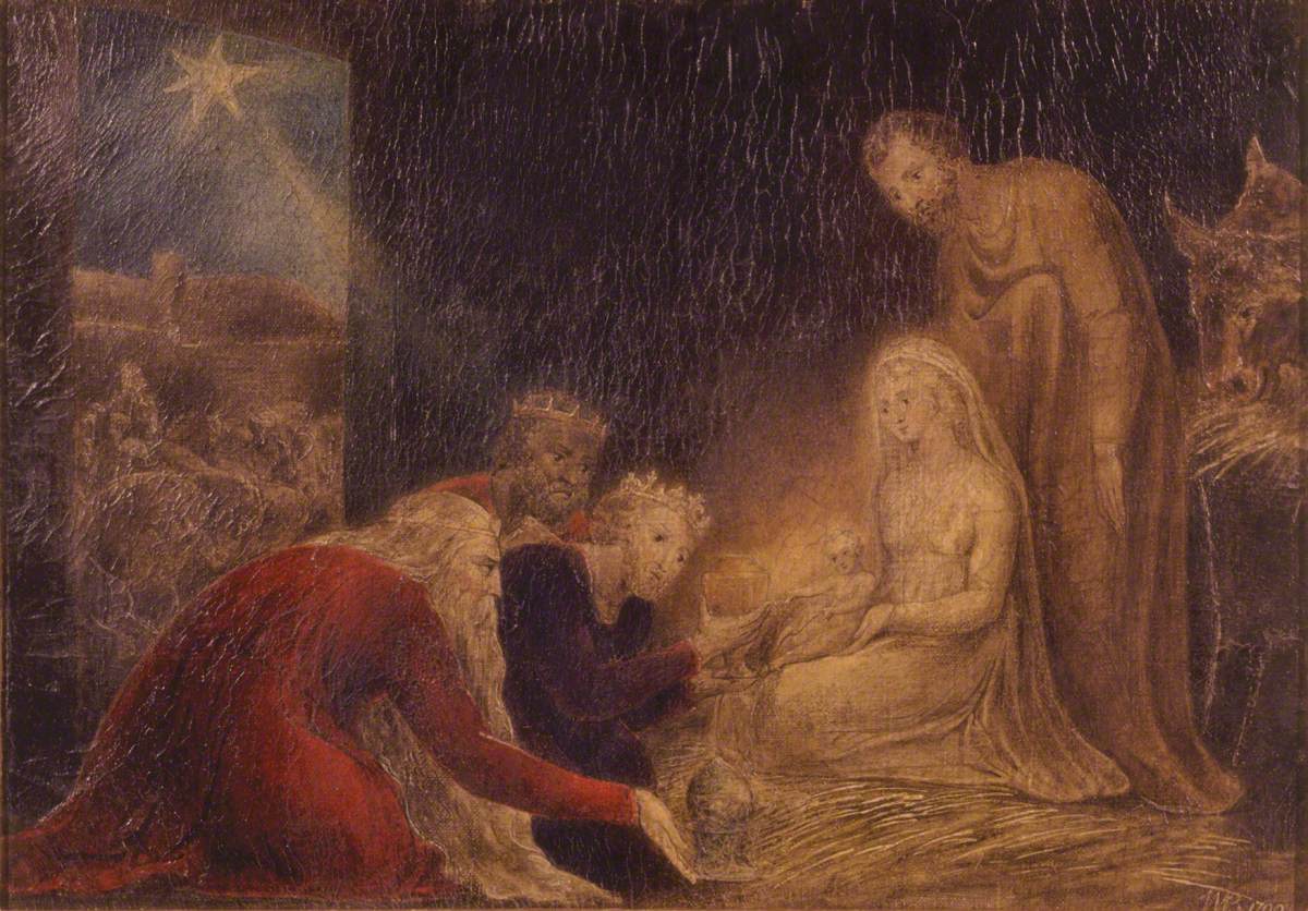 L'Adoration des Rois - William Blake image 1 reproduction artisanale de tableau