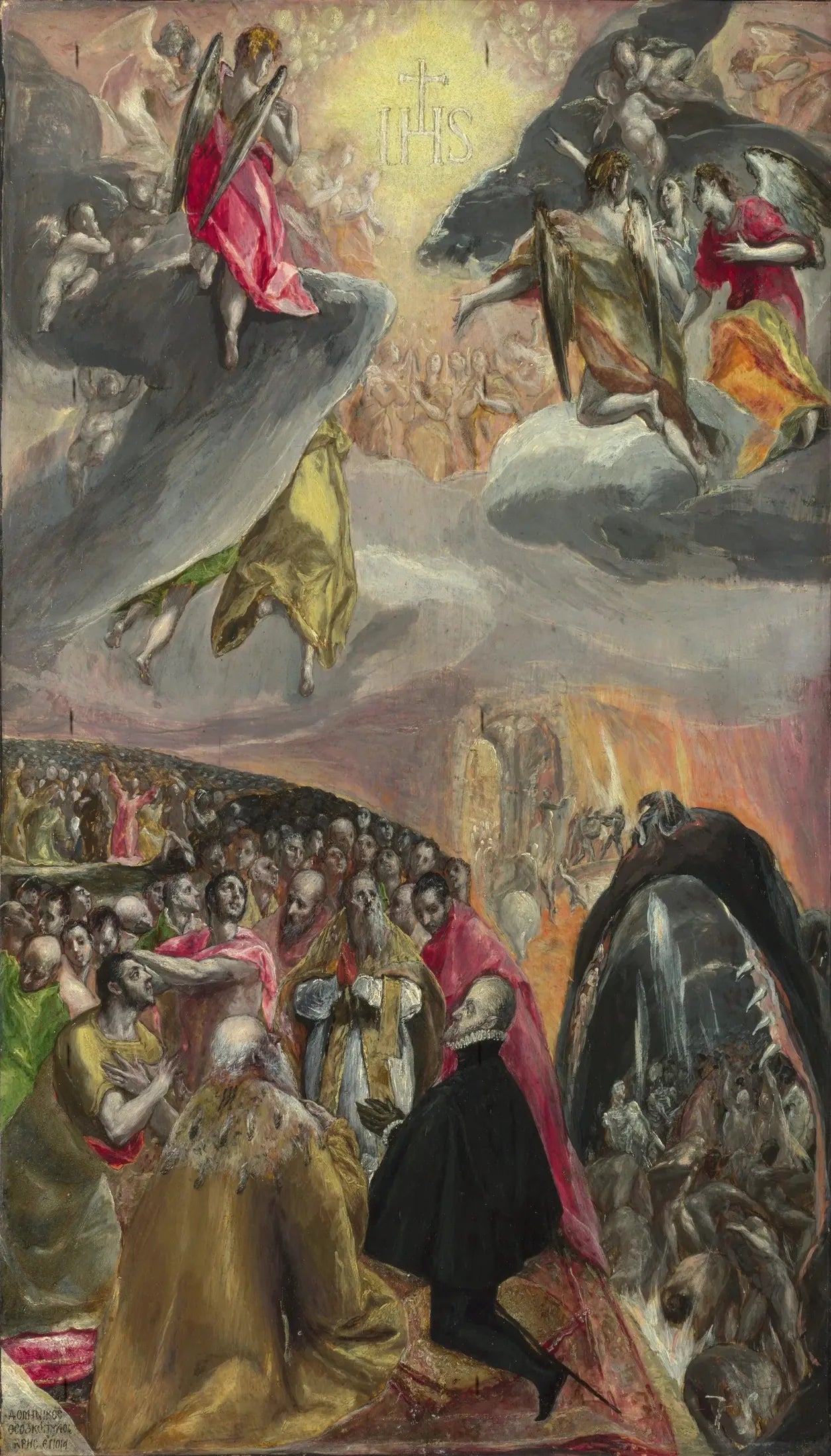 L'adoration du nom de Jésus - El Greco image 1 copie de tableau peinte à la main