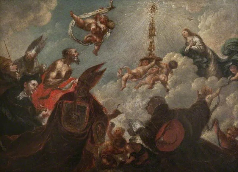 L'adoration du Saint-Sacrement - Francisco Herrera the younger image 1 copie peinte à la main à l’huile