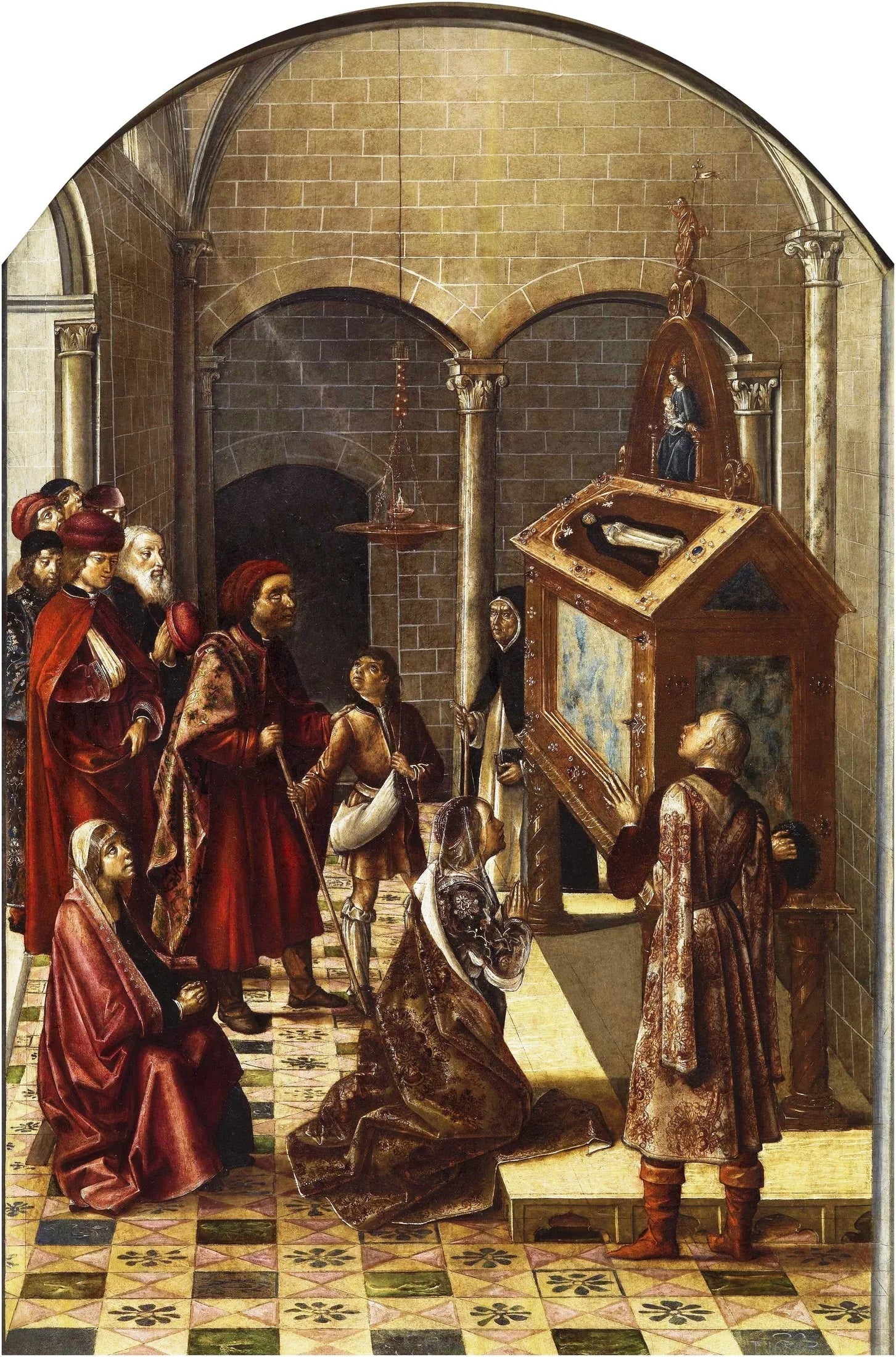 L'Adoration du Tombeau de Saint Pierre Martyr - Pedro Berruguete image 1 tableau peint à l’huile sur toile