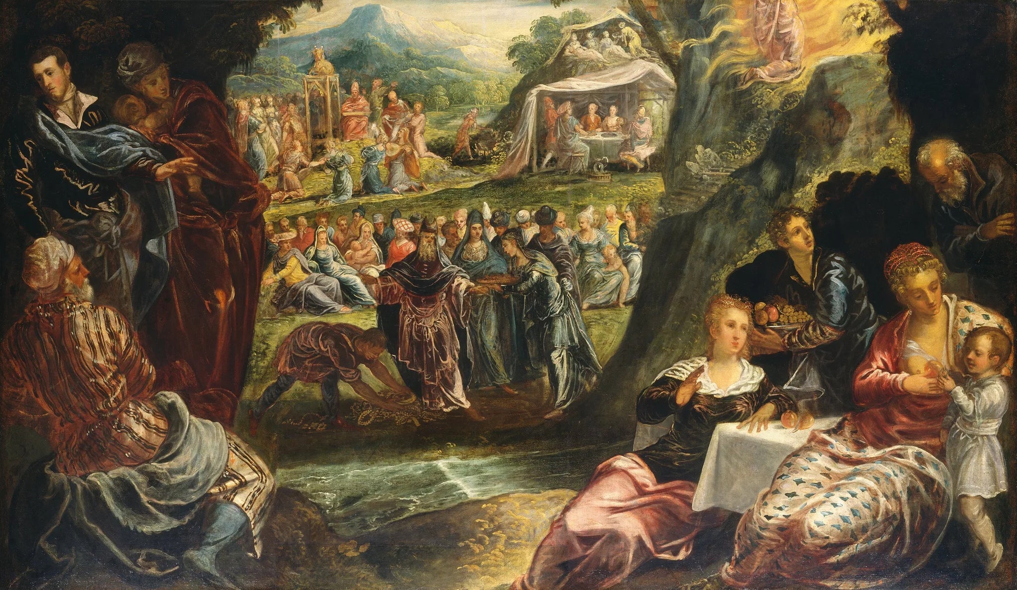 L'adoration du Veau d'Or - Jacopo Tintoretto image 1 reproduction artisanale de tableau
