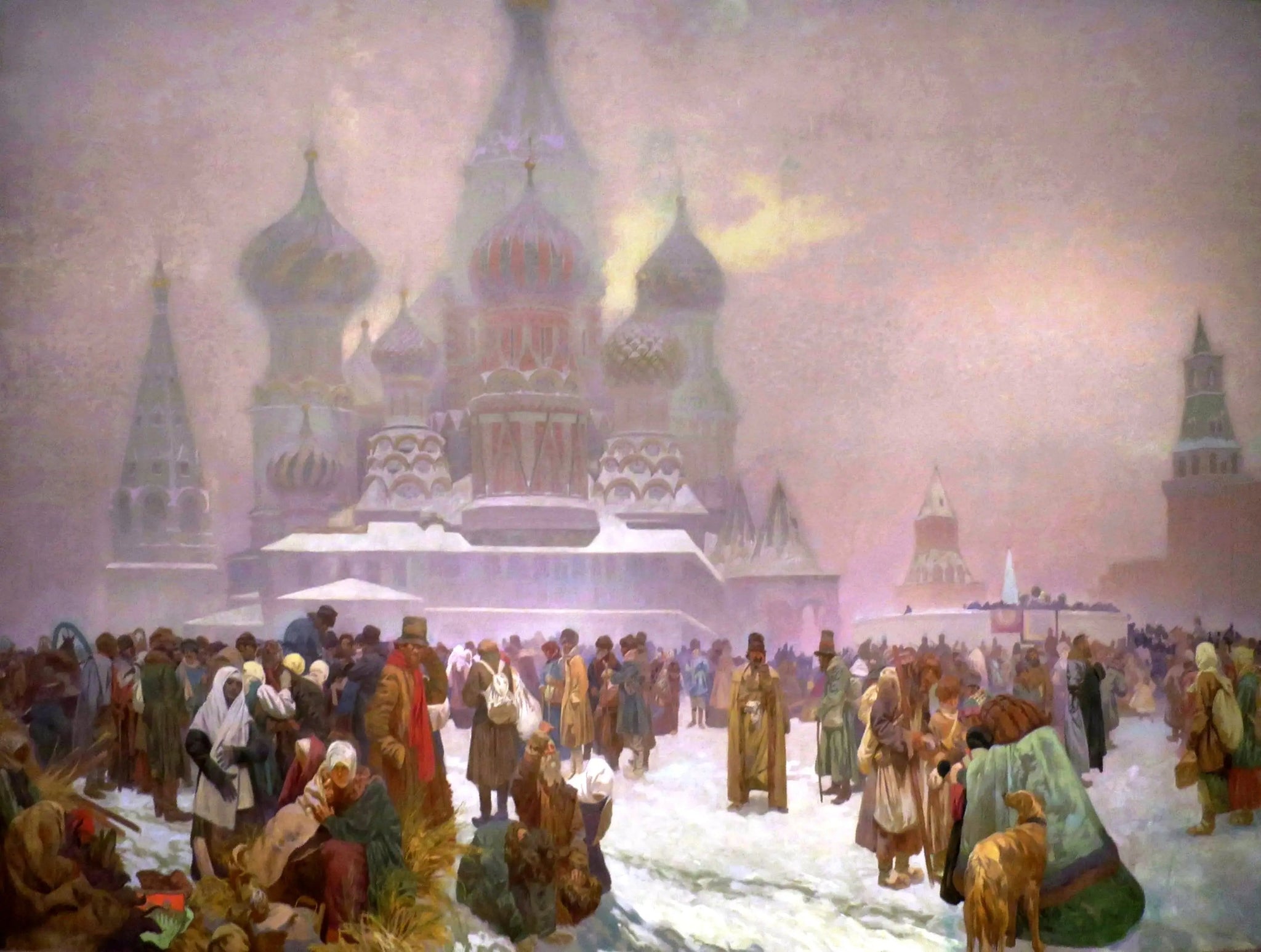 L'affranchissement des paysans russes - Alphonse Mucha image 1 reproduction de peinture à l’huile
