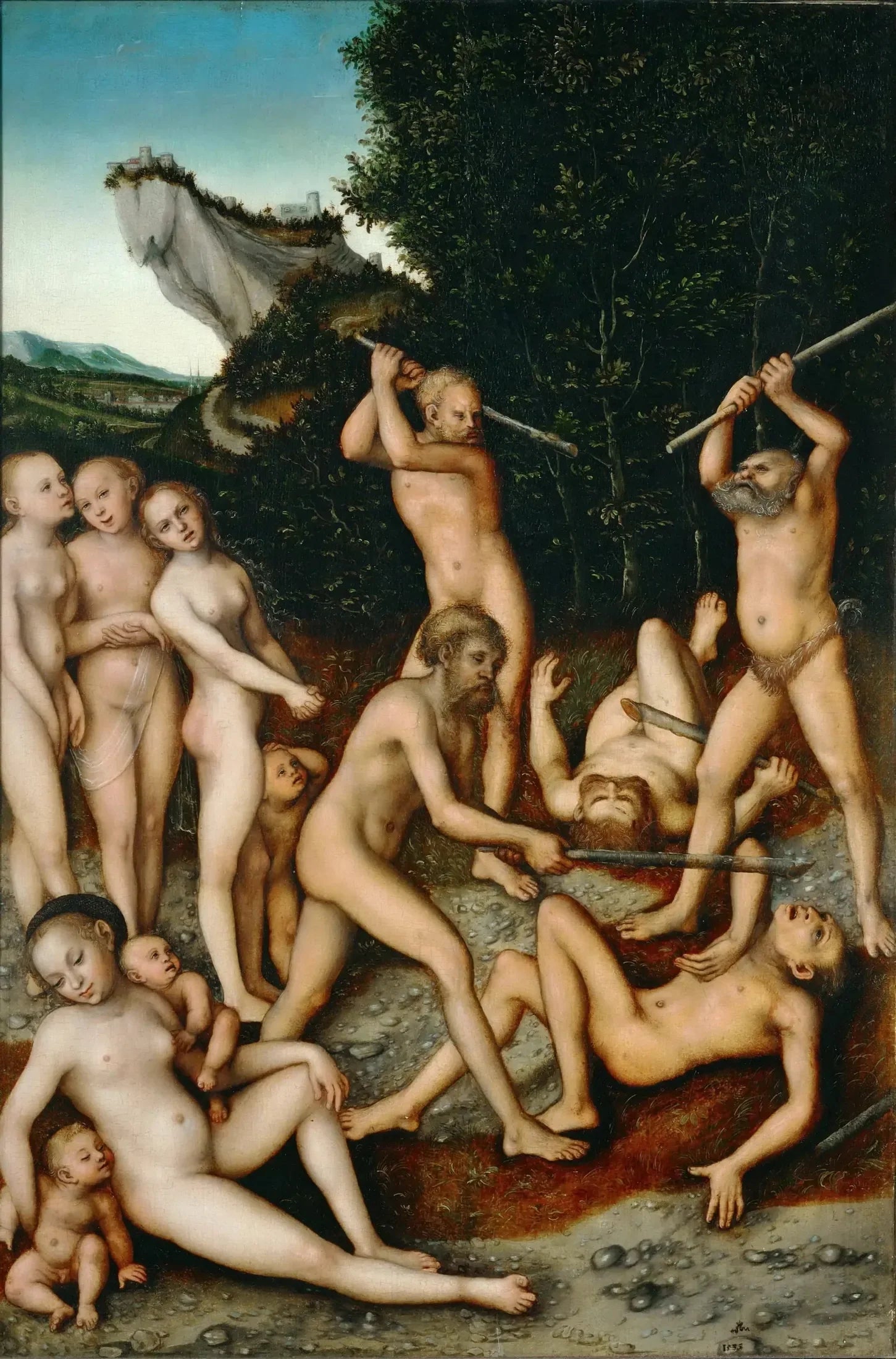 L'Âge d'argent - Lucas Cranach the Elder image 1 tableau peint à l’huile sur toile