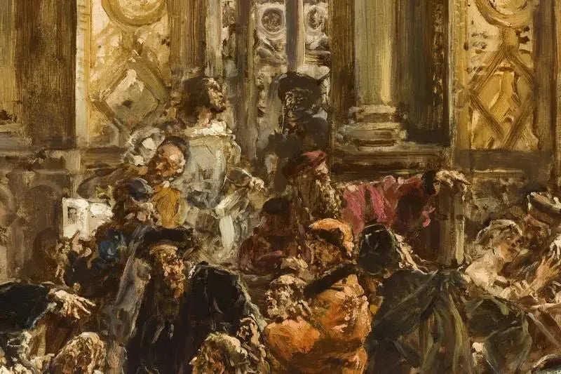 L'Âge d'or de la littérature au XVIe siècle, de la série « Histoire de la civilisation en Pologne » - Jan Matejko image 1 tableau peint à l’huile sur toile