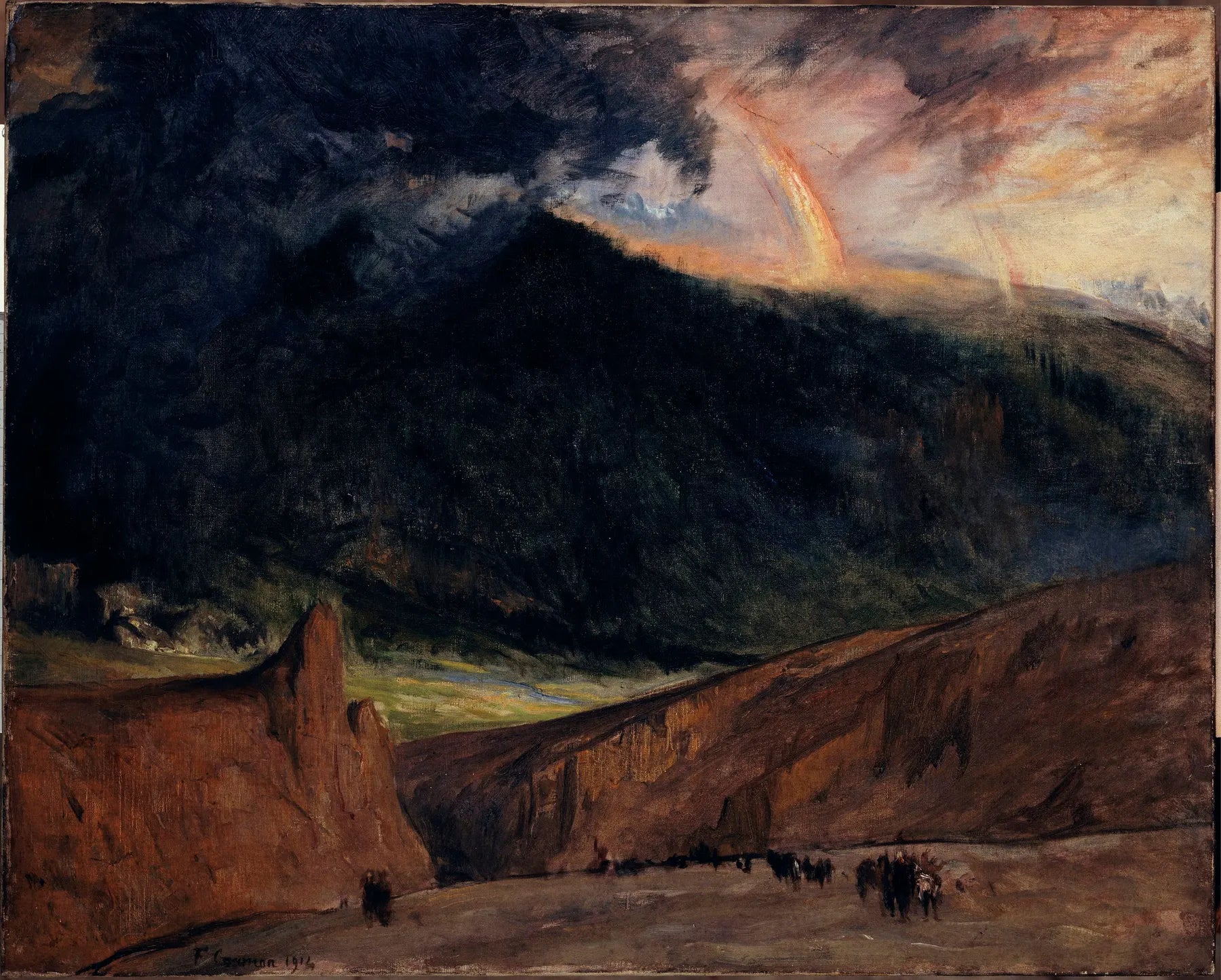 L'âge de Fer - Fernand Cormon image 1 tableau peint à l’huile sur toile