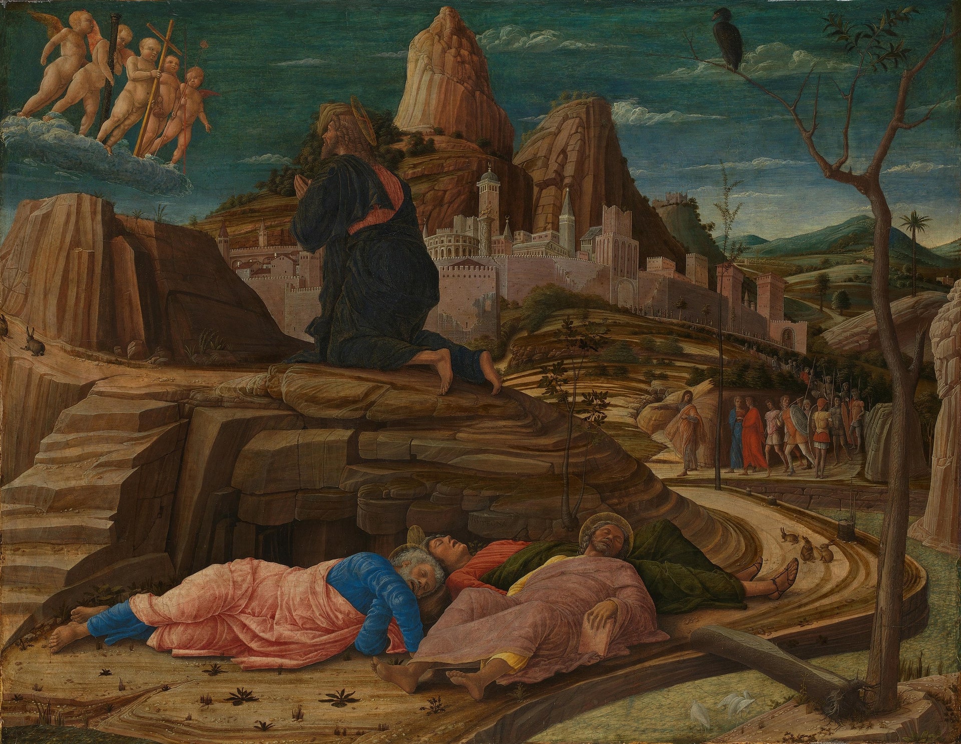 L'agonie dans le jardin - Andrea Mantegna image 1 copie de tableau peinte à la main