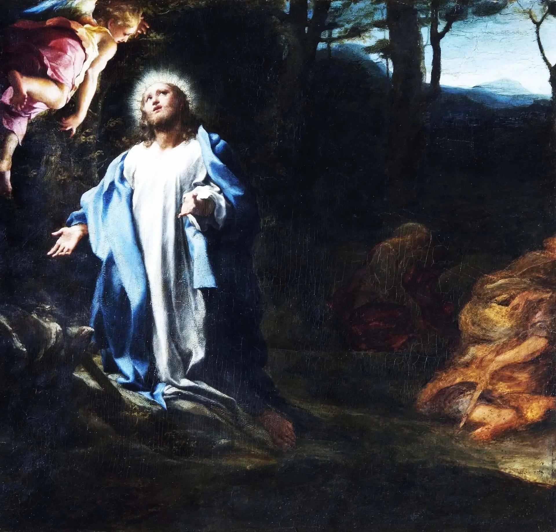 L'Agonie dans le jardin - Antonio da Correggio image 1 reproduction de peinture à l’huile