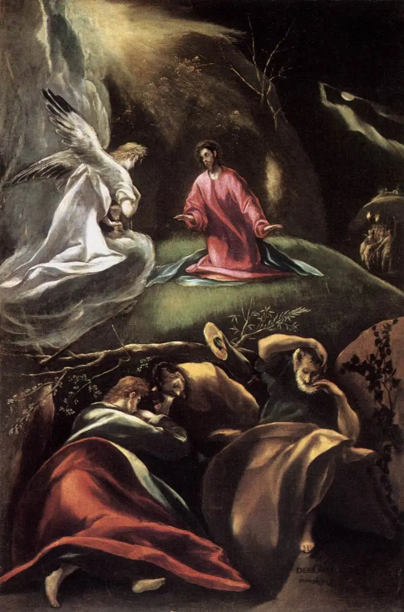 L'Agonie dans le jardin des oliviers - El Greco image 1 copie peinte à la main à l’huile