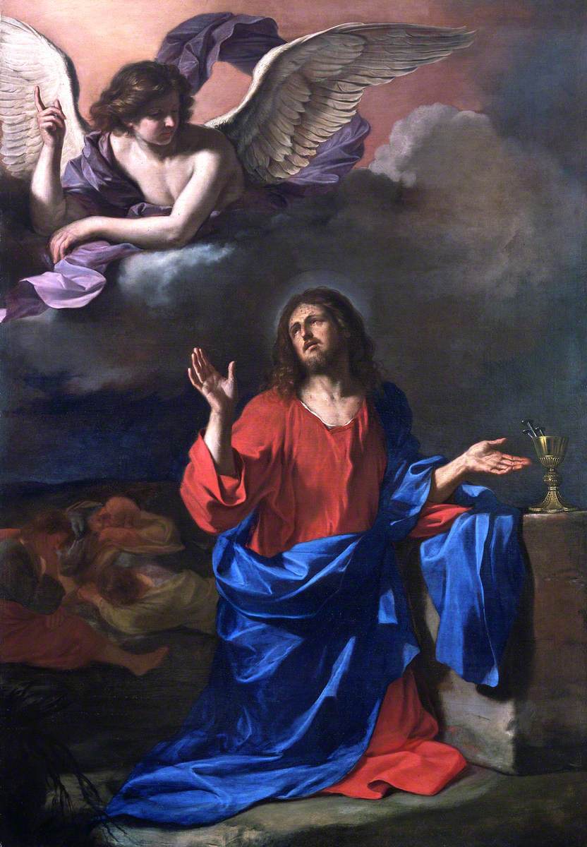 L'agonie dans le jardin - Guercino image 1 copie peinte à la main à l’huile