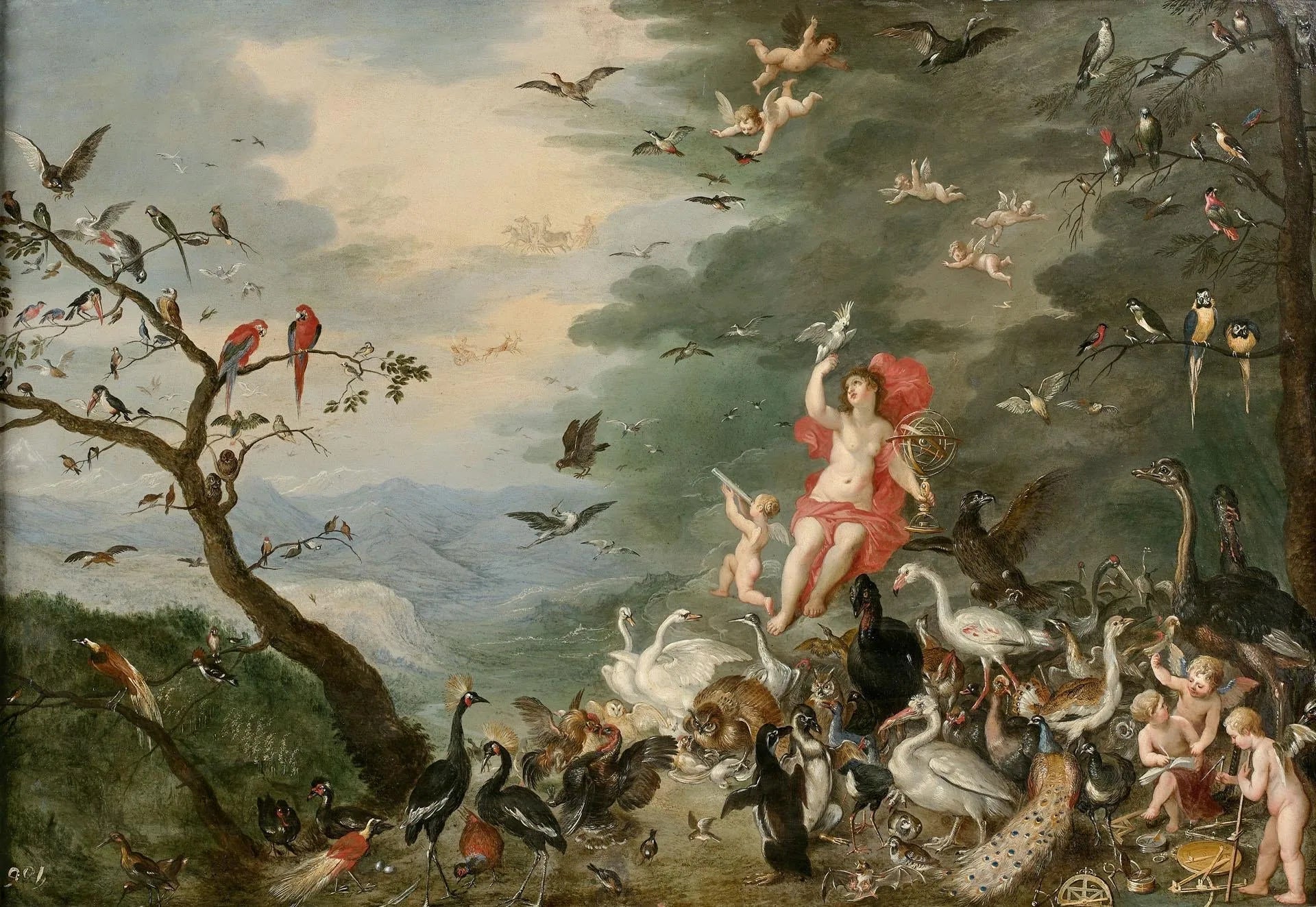 L'air (les quatre éléments) - Jan Brueghel le Jeune image 1 reproduction d’œuvre d’art à l’huile