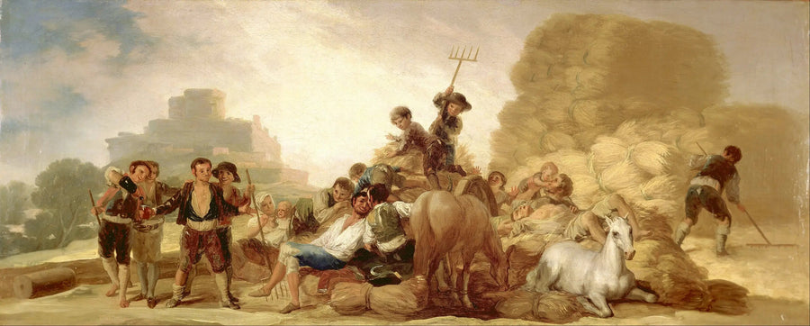 L'aire de battage - Francisco de Goya