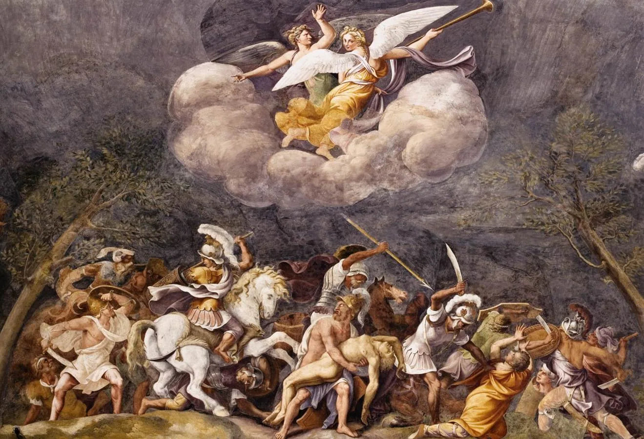 L'Ajax défend le corps de Patrocle - Giulio Romano image 1 reproduction réalisée par Alpha Reproduction