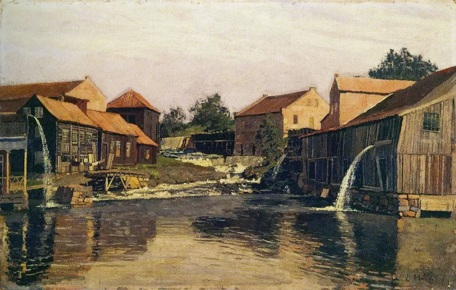 L'Akerselva à Nedre Foss - Edvard Munch