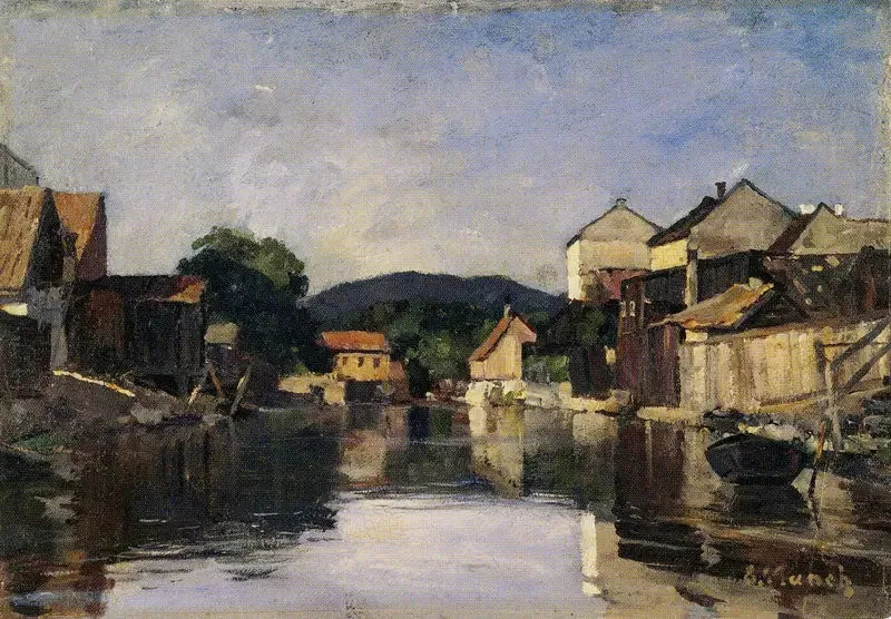 L'Akerselva à Slåmotgangen - Edvard Munch