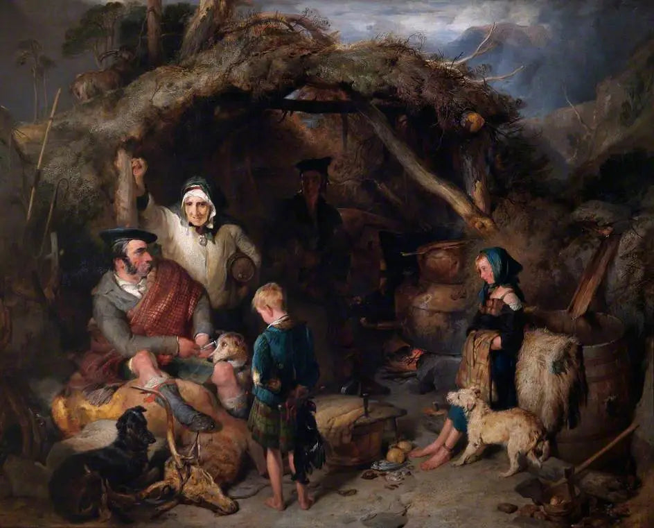 L'alambic illicite à whisky des Highlands - Edwin Henry Landseer image 1 reproduction réalisée par Alpha Reproduction