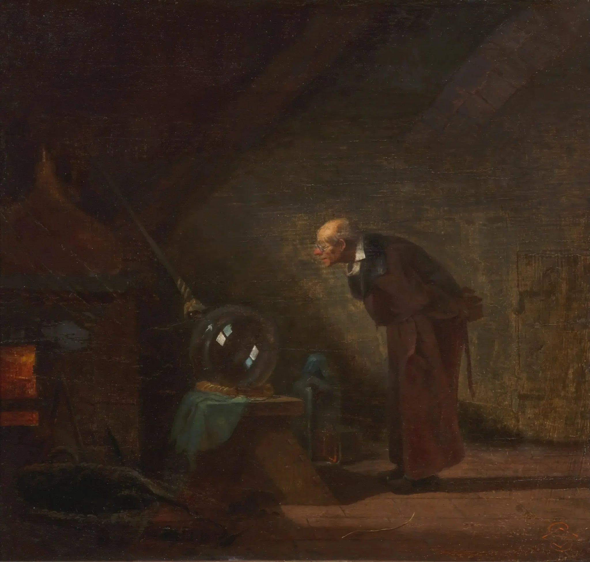 L'Alchimiste - Carl Spitzweg image 1 tableau peint à l’huile sur toile