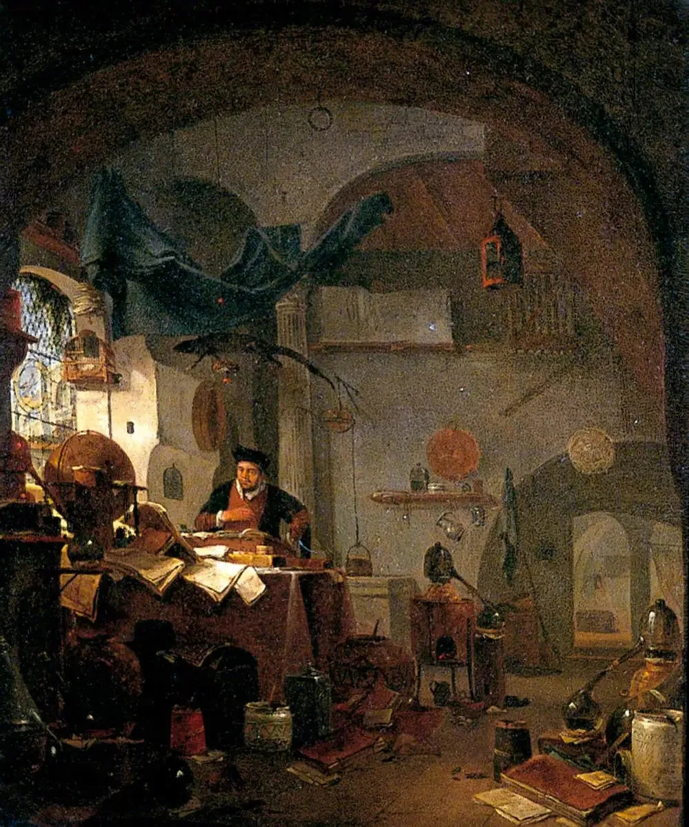L'Alchimiste - David Teniers le Jeune image 1 reproduction réalisée par Alpha Reproduction