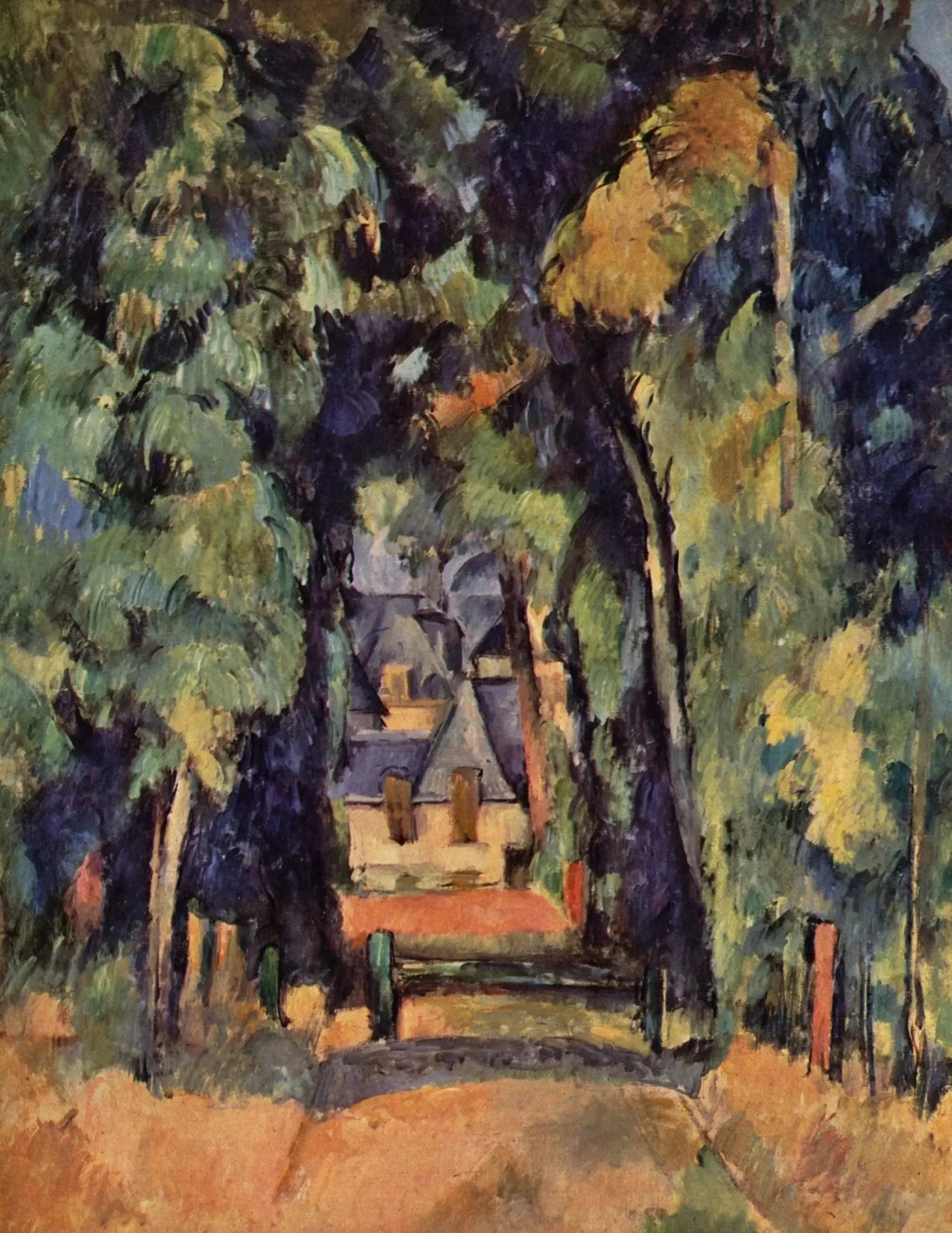 L'Allée à Chantilly - Paul Cézanne image 1 copie peinte à la main à l’huile
