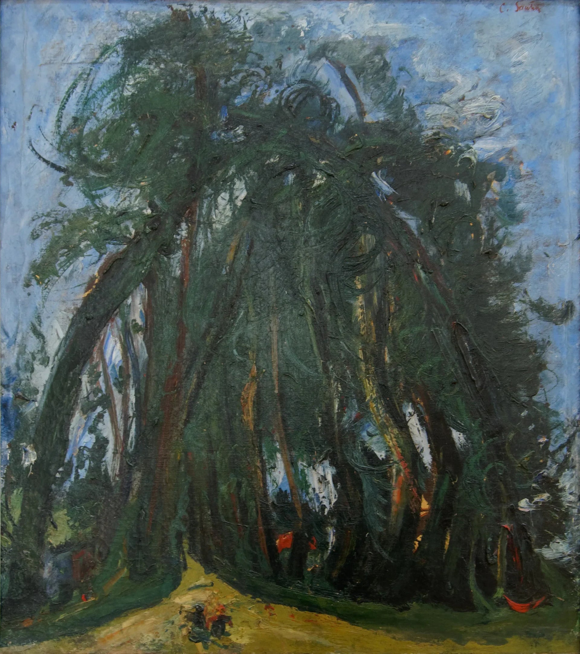 L'Allée d'arbres - Chaïm Soutine image 1 tableau peint à l’huile sur toile