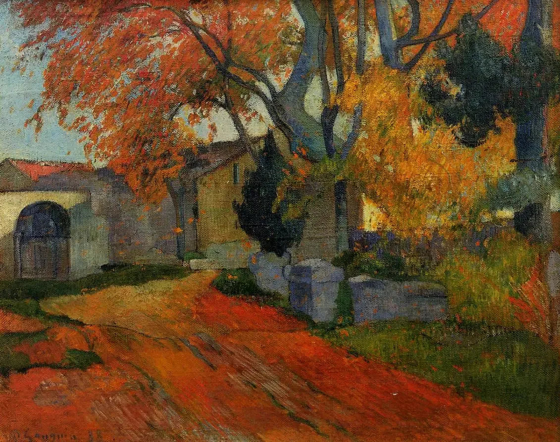 L'Allée des Alyscamps - Paul Gauguin image 1 reproduction de peinture à l’huile