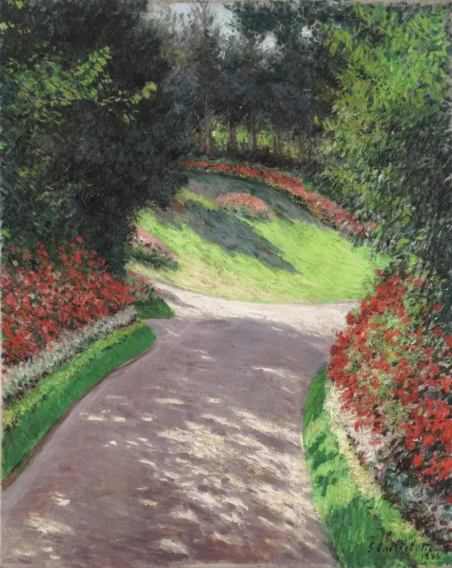 L'Allée du jardin - Gustave Caillebotte image 1 reproduction réalisée par Alpha Reproduction