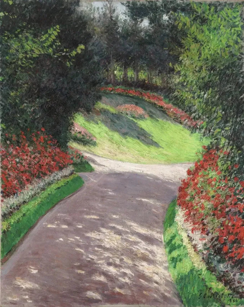 L'Allée du jardin - Gustave Caillebotte