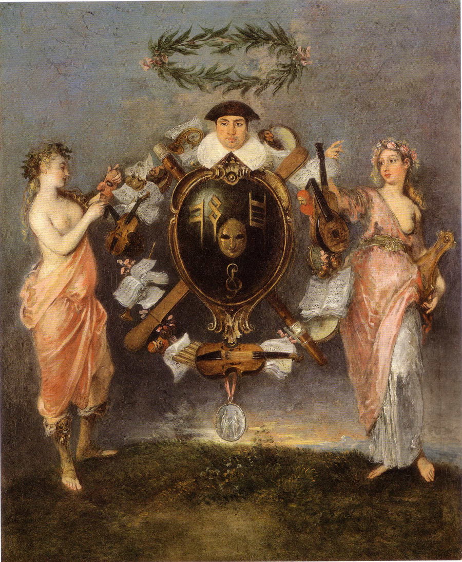 L'Alliance de la musique et de la comédie - Antoine Watteau