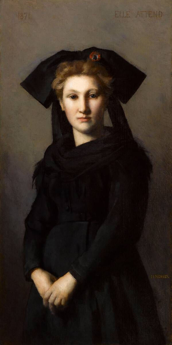 L'Alsace, elle attend - Jean-Jacques Henner image 1 reproduction de peinture à l’huile