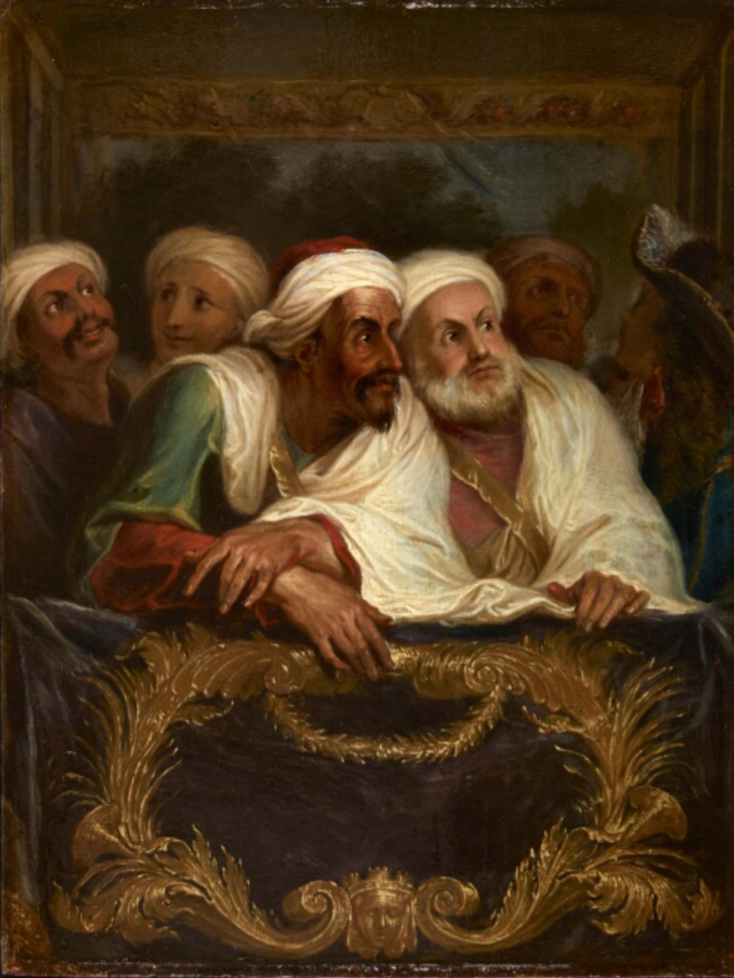 L'ambassadeur du Maroc et sa suite à la Comédie italienne à Paris, février 1682 - Antoine Coypel image 1 reproduction réalisée par Alpha Reproduction