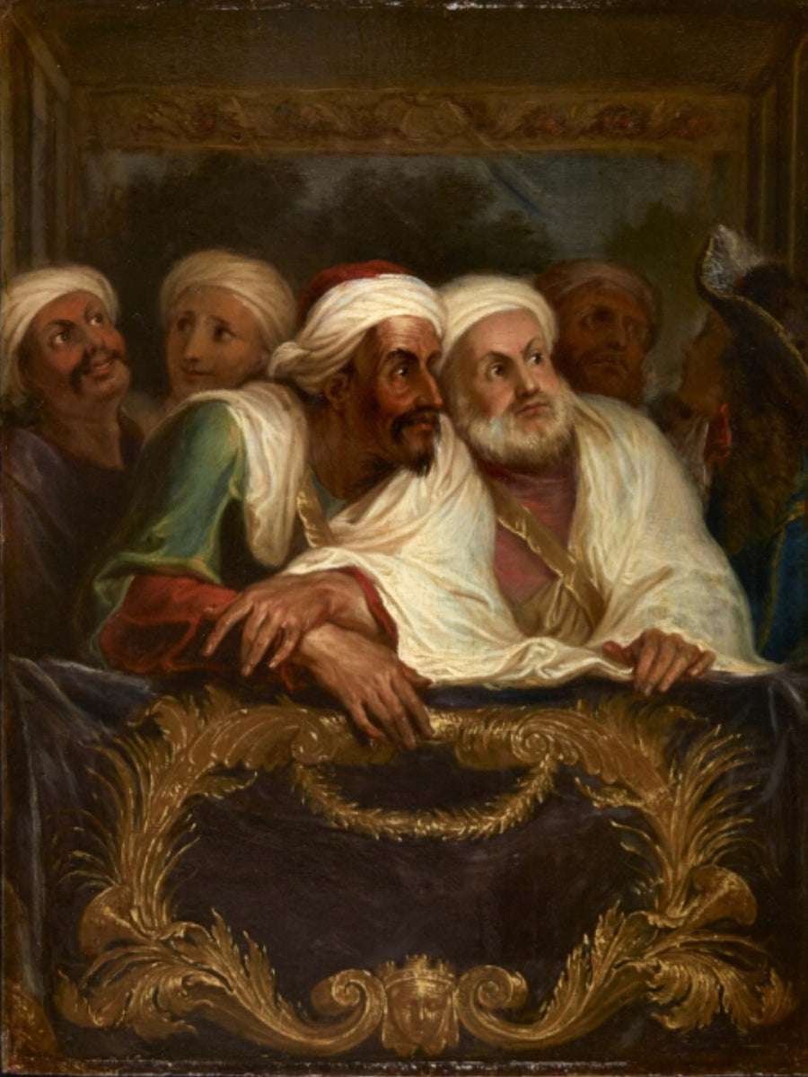 L'ambassadeur du Maroc et sa suite à la Comédie italienne à Paris, février 1682 - Antoine Coypel