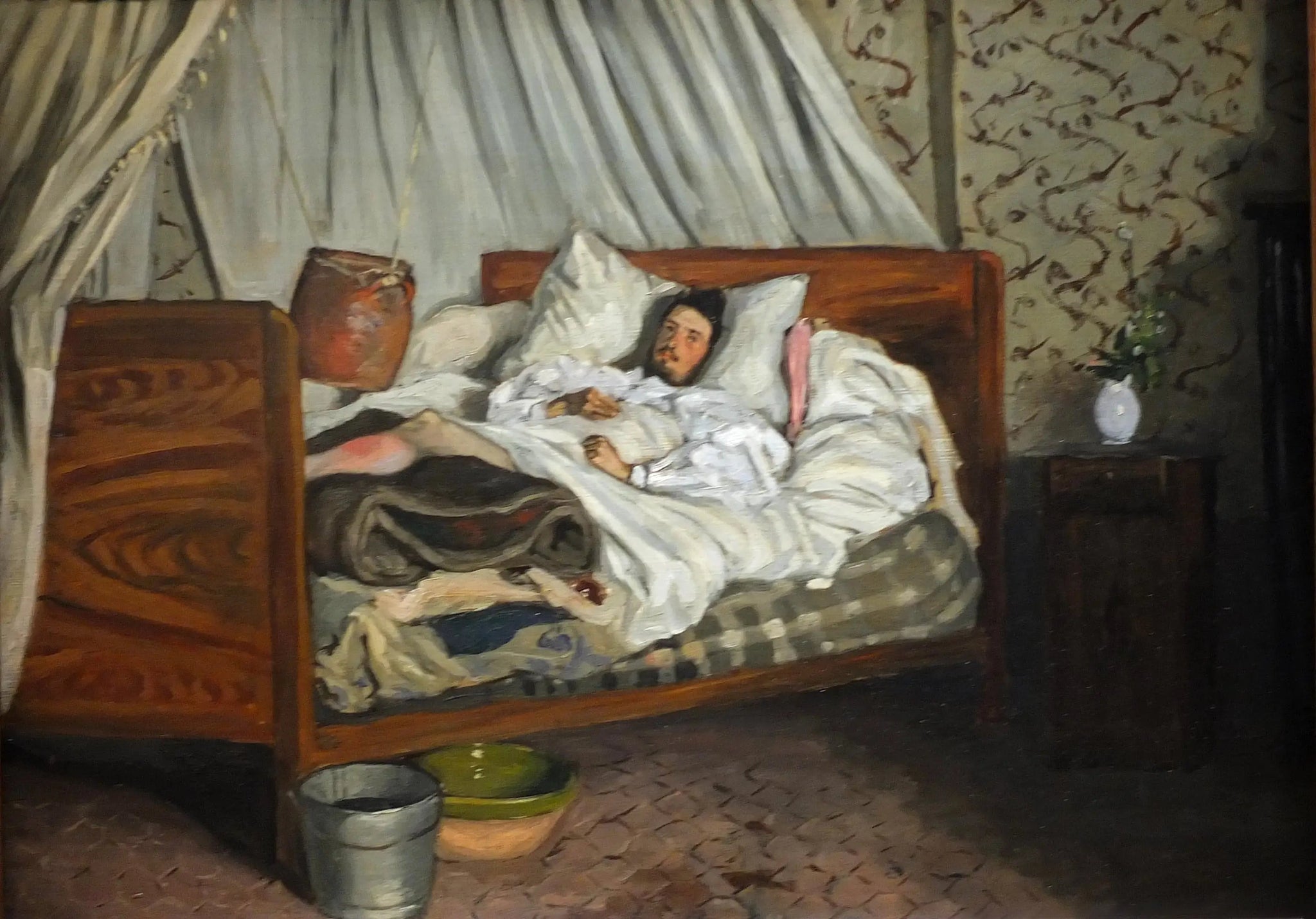 L'Ambulance improvisée - Frédéric Bazille image 1 copie de tableau peinte à la main