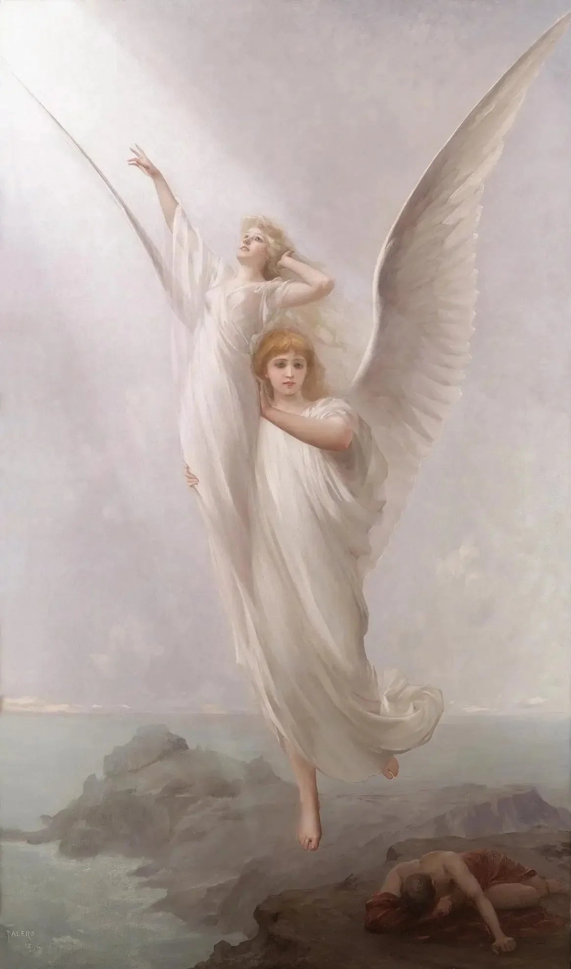 L'âme humaine - Luis Ricardo Falero image 1 reproduction artisanale de tableau
