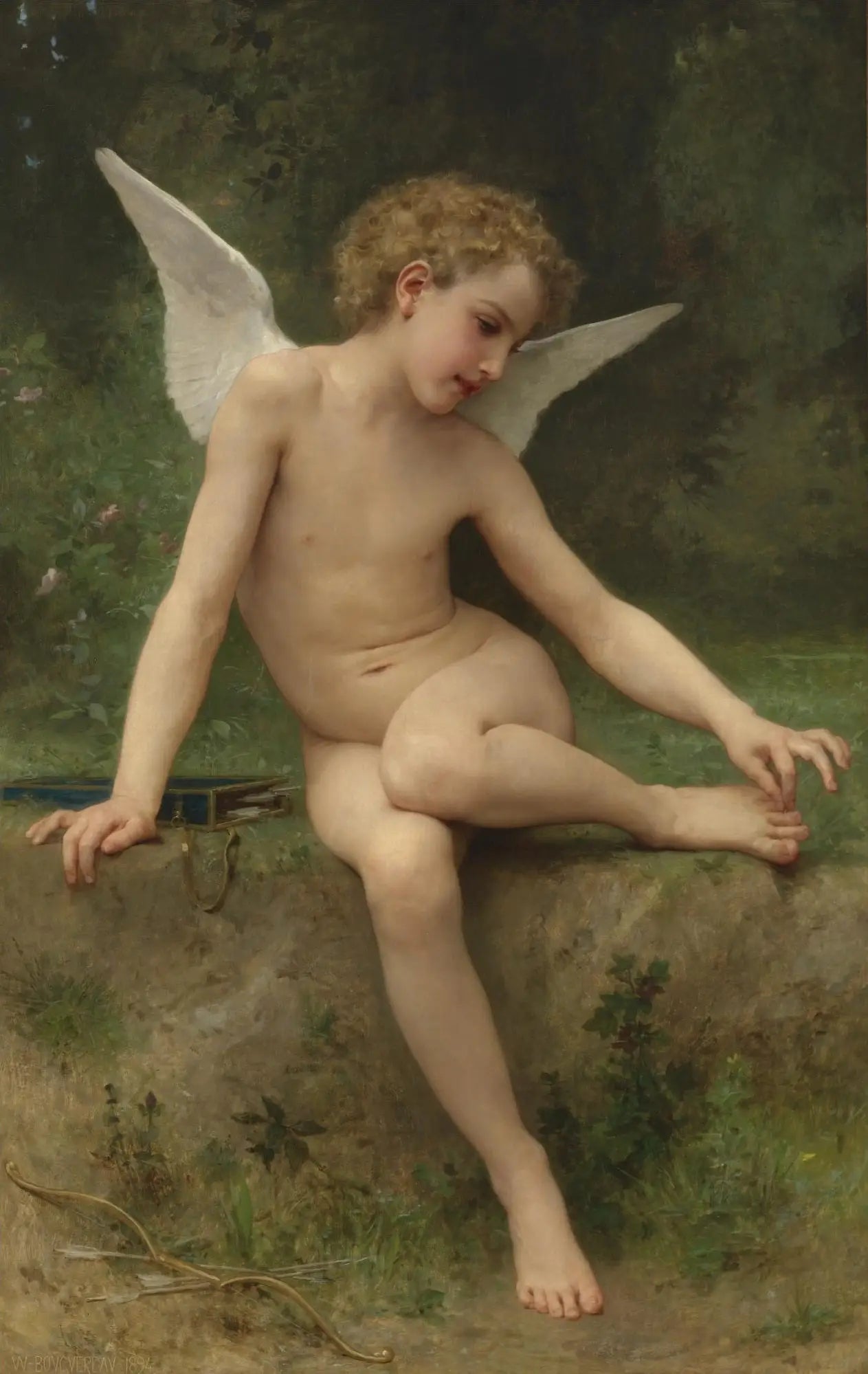 L'amour à l'épine - Bouguereau image 1 copie de tableau peinte à la main