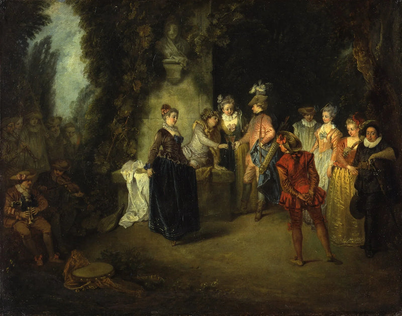 L'amour à la Comédie française - Antoine Watteau