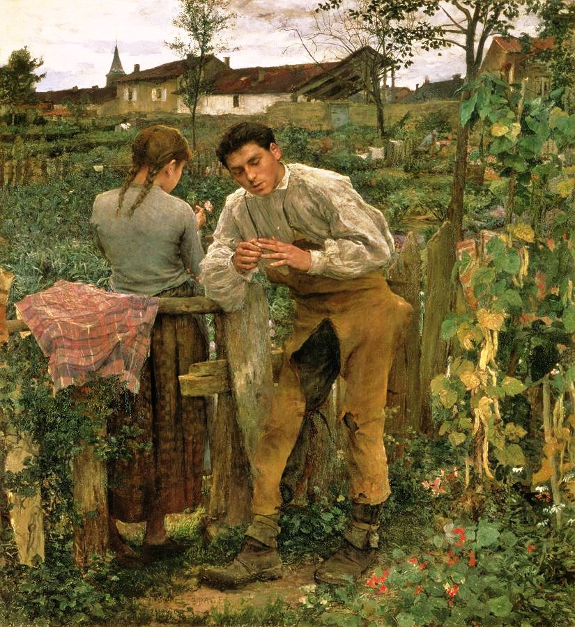 L'Amour au village - Jules Bastien-Lepage image 1 tableau peint à l’huile sur toile
